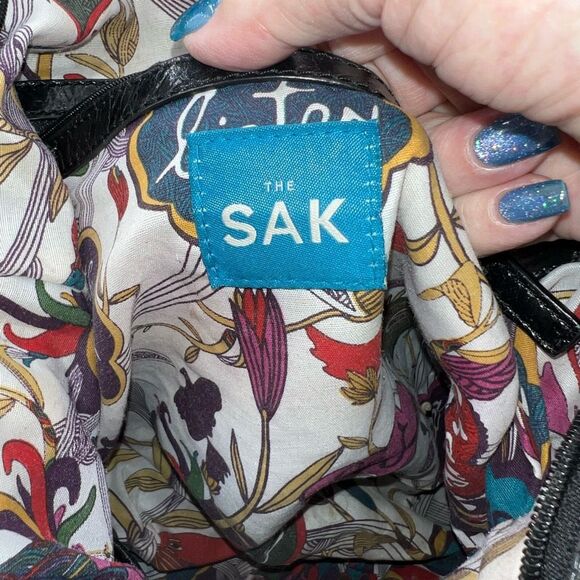 The Sak Black Leather and Silver Hardware Convertible Crossbody - Picture 12 of 12